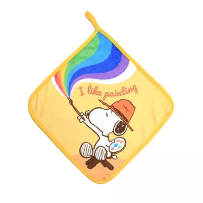 SNOOPY 超細纖維印花小擦拭巾【佳瑪】 史努比 歐拉夫 萬用巾 擦手巾史努比-畫畫