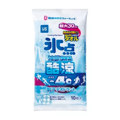 冰點酷涼濕巾規格:10抽加大版